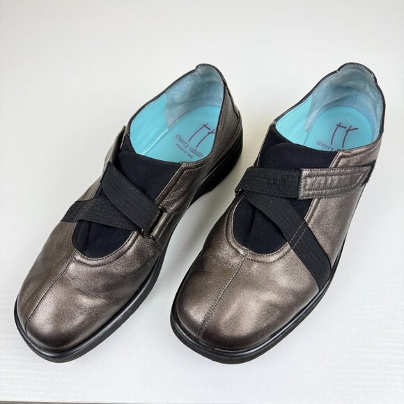 Thierry Rabotin Shoes - Thierry Rabotin Lena Walking Shoes Crisscross Elastic Strap and Soft Leather